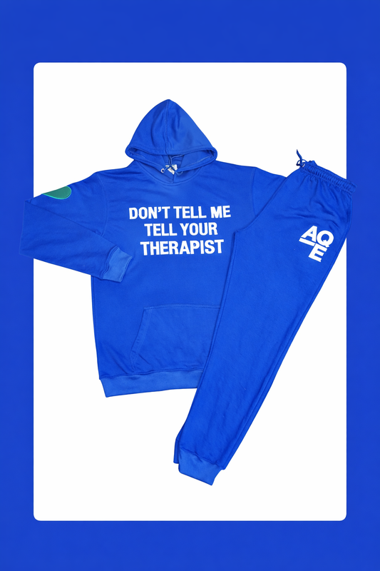Premium Hoodie Tracksuit “Don’t tell me tell your therapist”