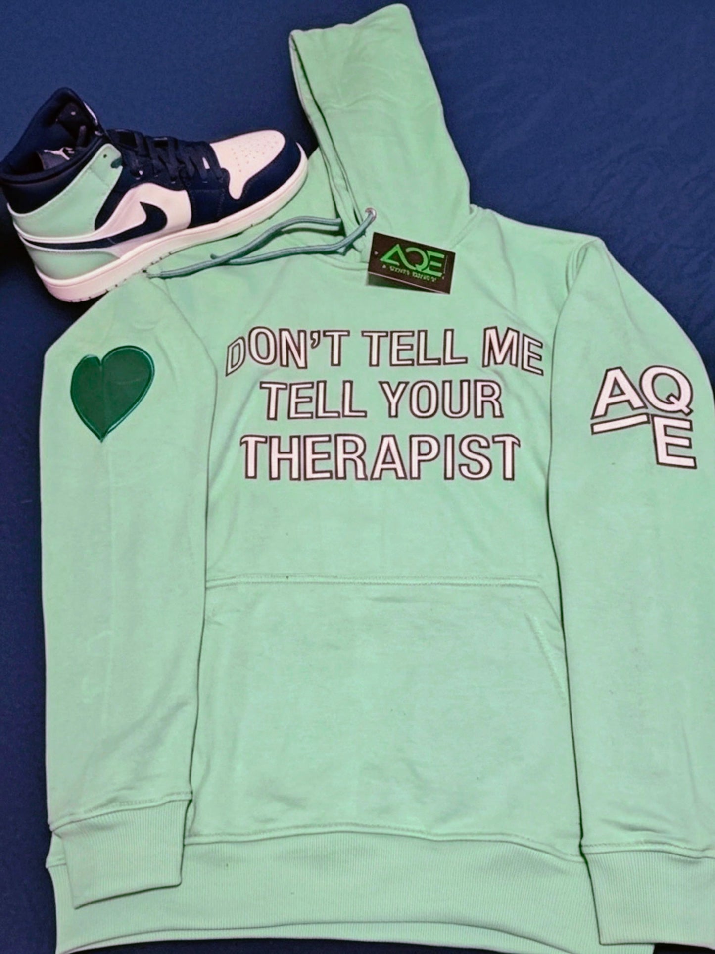 Turquoise unisex hoodie for casual wear, winter fashion and daily use